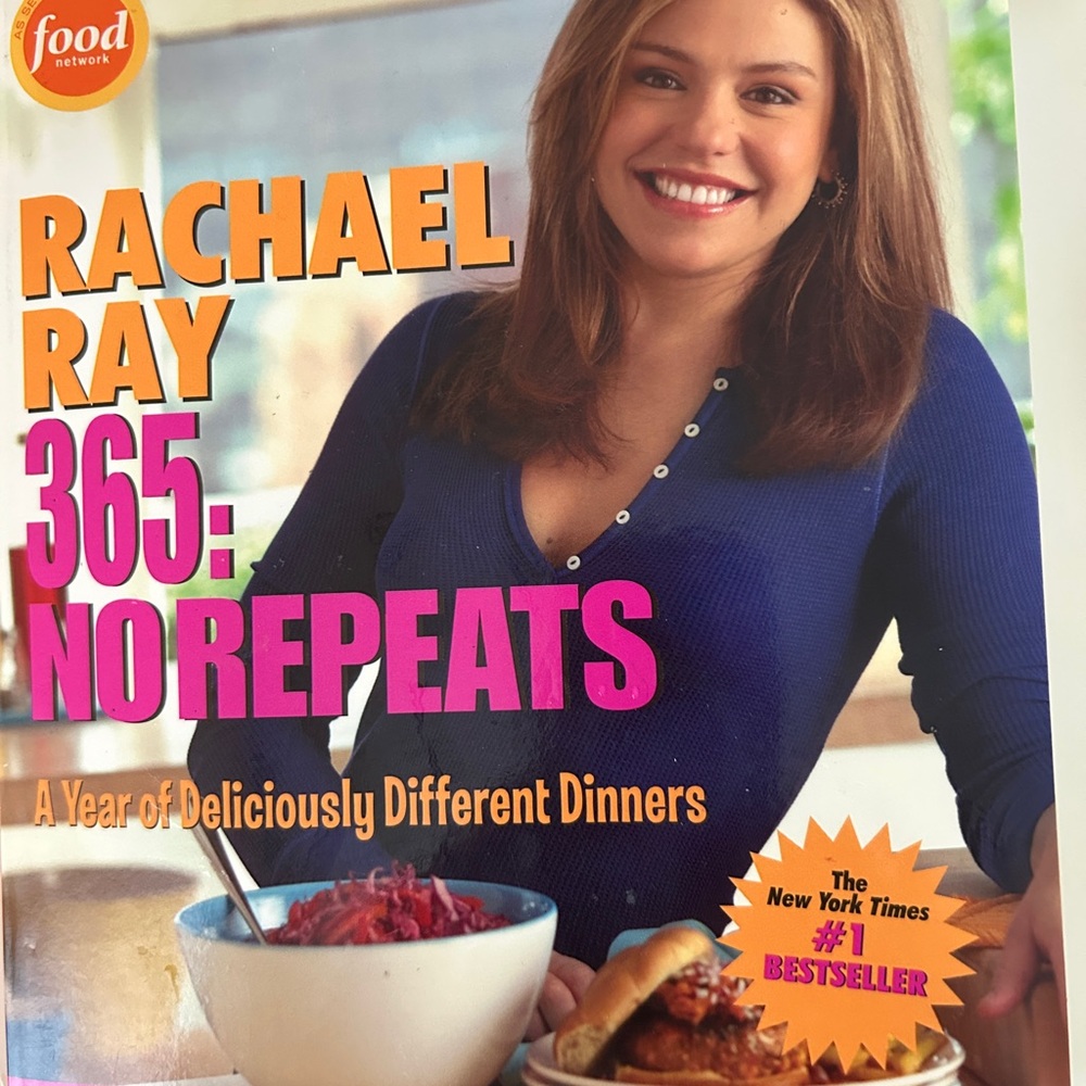 Rachael Ray Blue and Orange Kitchen Cookbook
